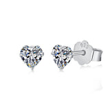 HEARTY STUDS (3MM) - Fine Silver