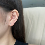 HEARTY STUDS (3MM) - Fine Silver