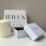 LINEA V RING - 18K GOLD-PLATED