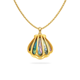OCEAN SHELL NECKLACE - 18K GOLD-PLATED