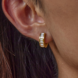 BAGUETTE HUGGIES - 18K GOLD PLATED