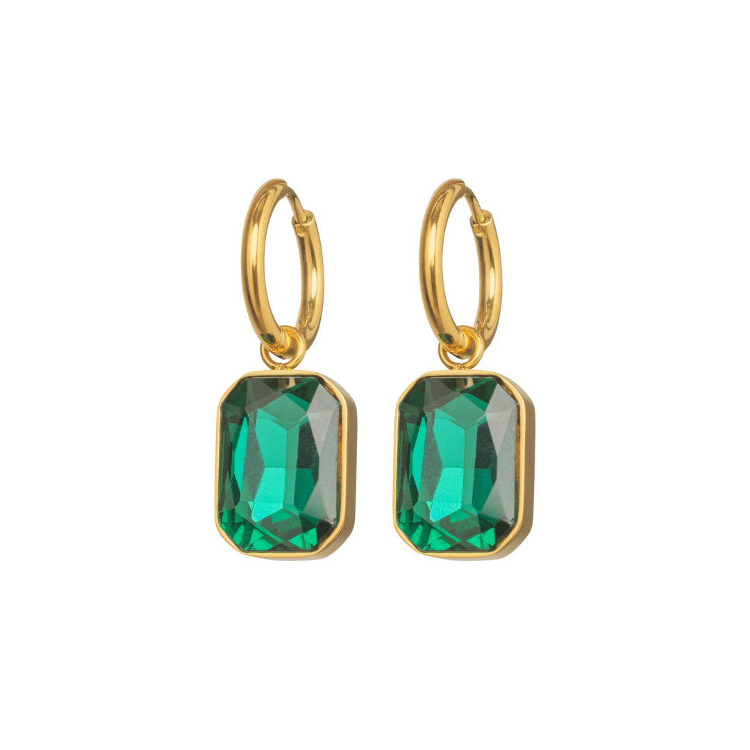 Royal Emerald Drop Earrings