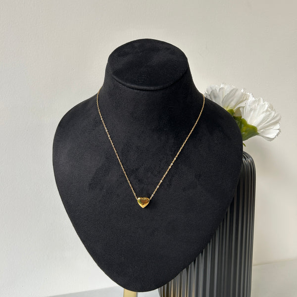 PARIS HEART NECKLACE - 18K GOLD-PLATED