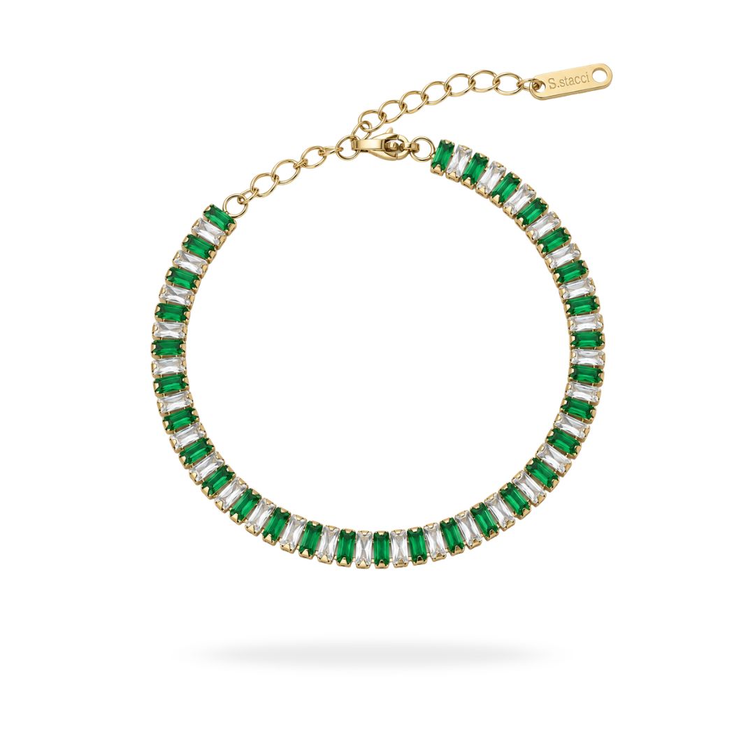 Emerald Baguette Tennis Bracelet