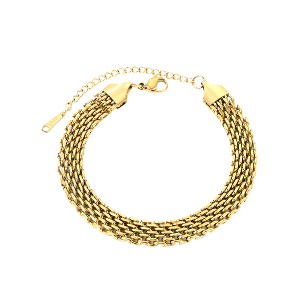 MESH BRACELET - 18K GOLD-PLATED