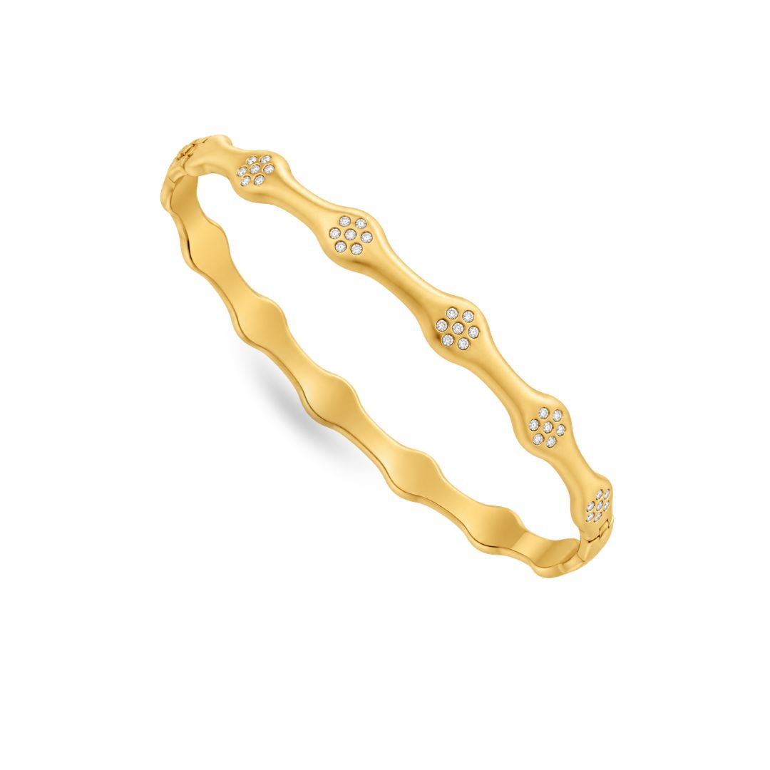 Stone Cluster Bangle