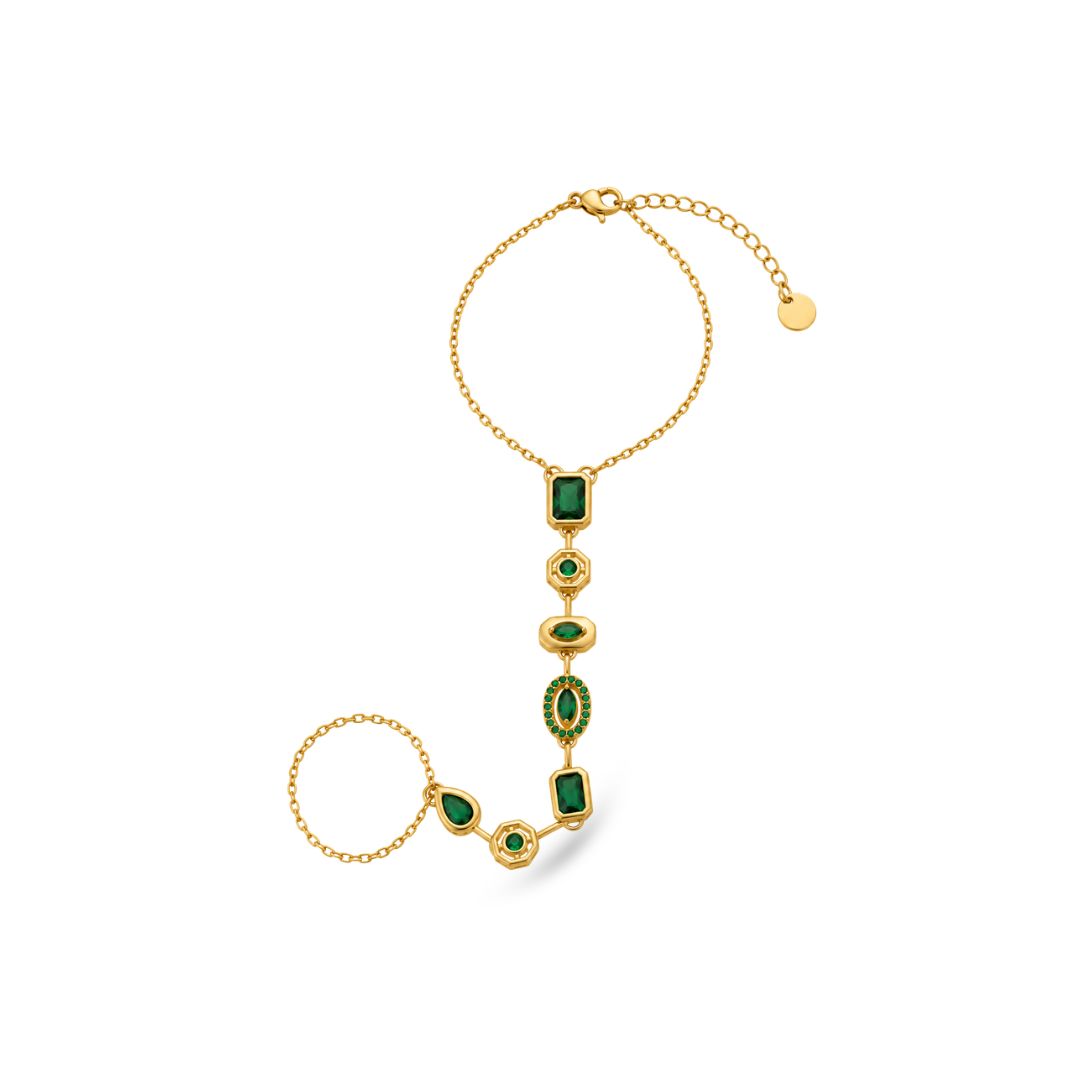 Emerald Cascade Handchain
