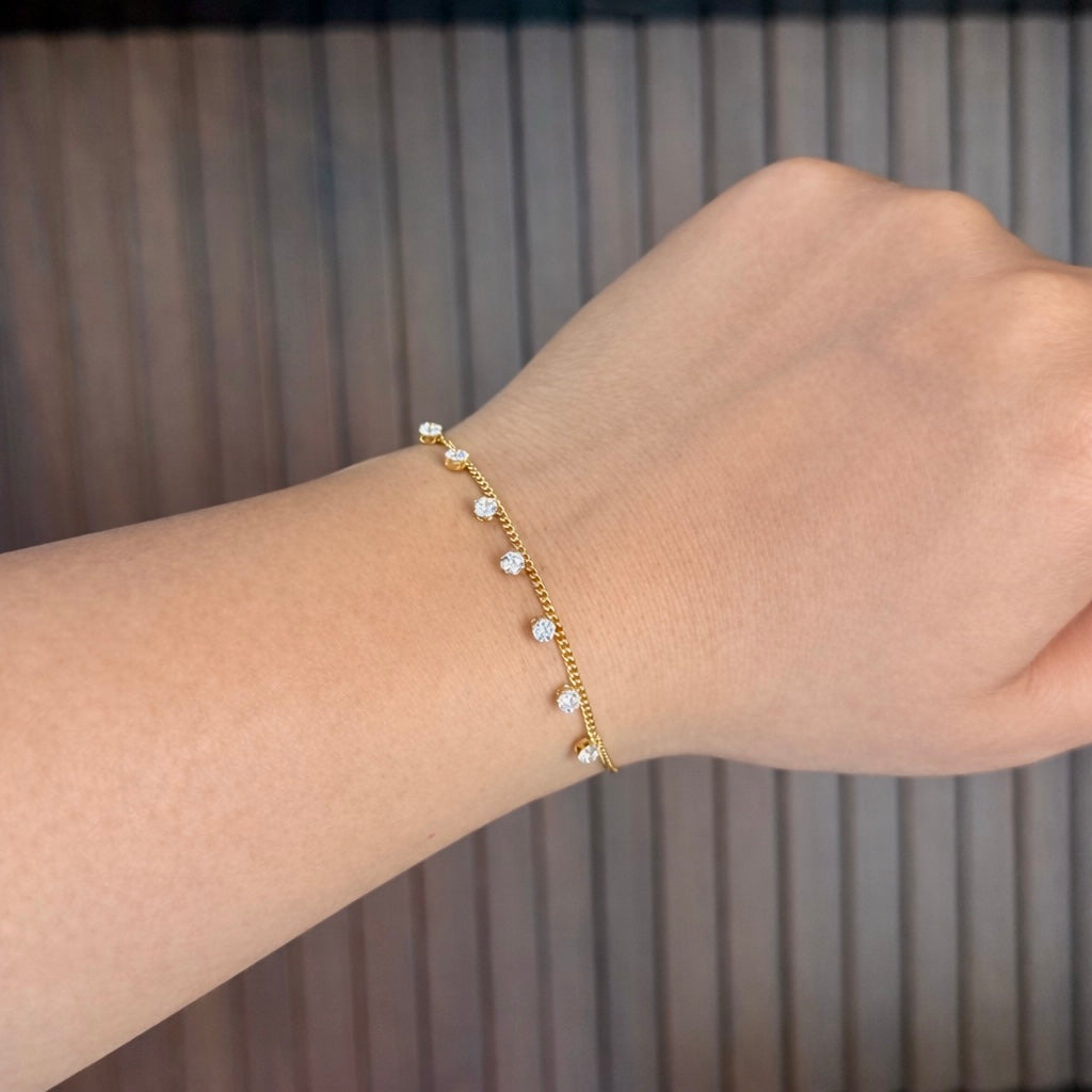 Tiny Solitaire Bracelet
