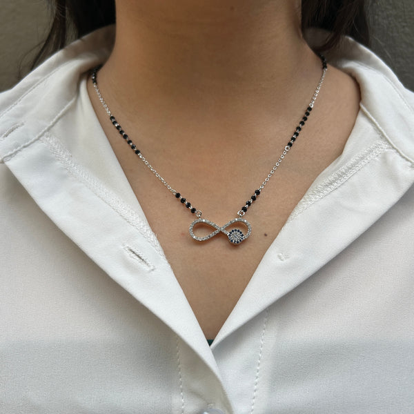 NAZAR MANGALSUTRA - Fine Silver