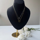 BLACK TRÈFLE NECKLACE - 18K GOLD-PLATED