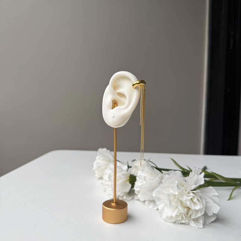 TASSLE EAR CUFF - 18K GOLD-PLATED
