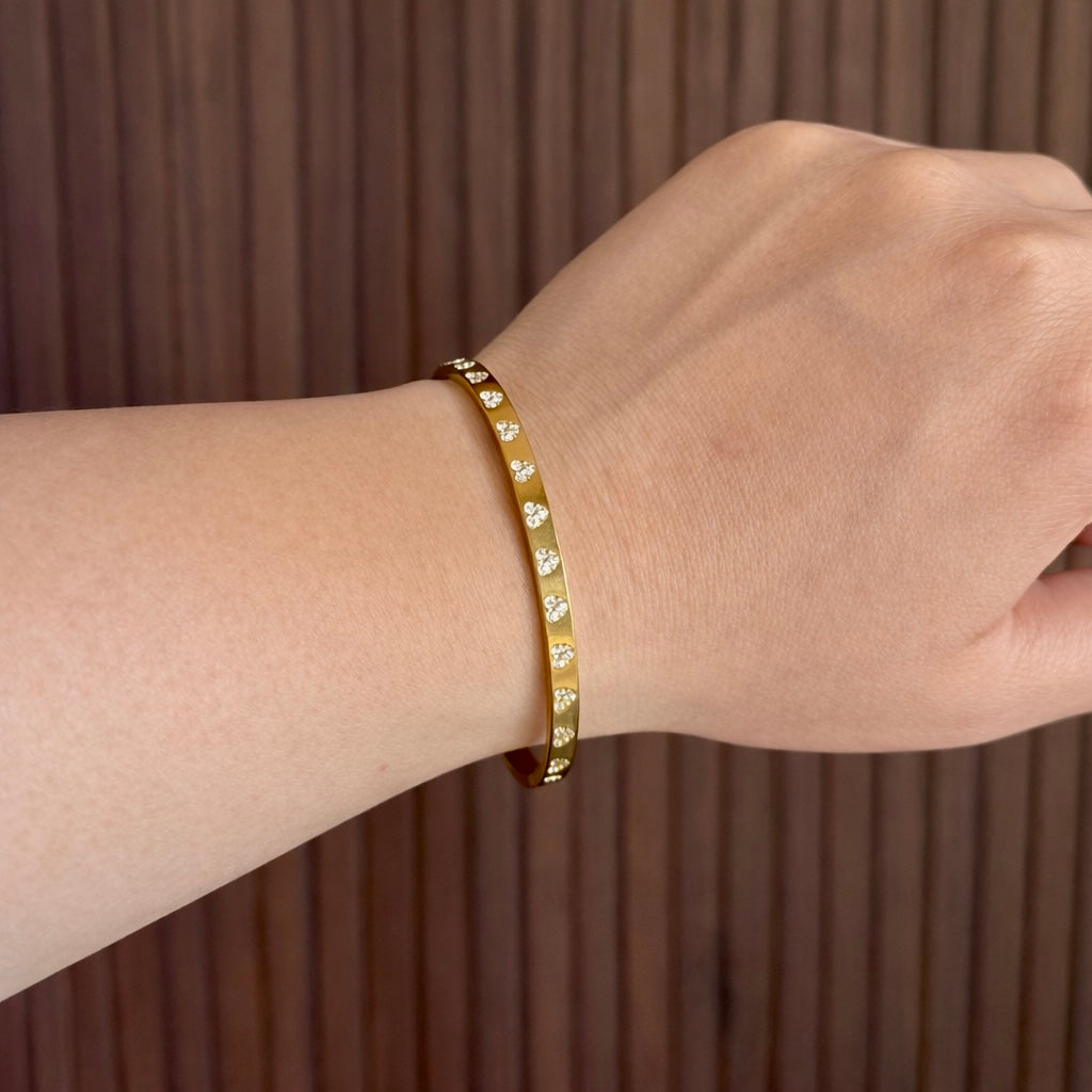 Studded Love Cuff Bracelet