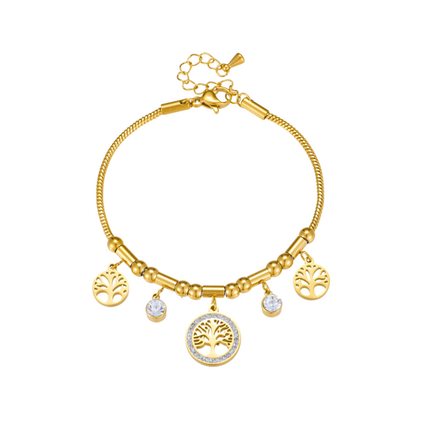 TREE OF LIFE BRACELET - 18K GOLD-PLATED