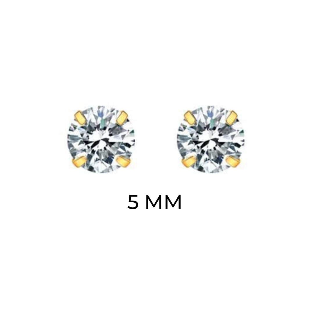 Solitaire Studs (5MM)