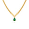 Emerald Pear Necklace