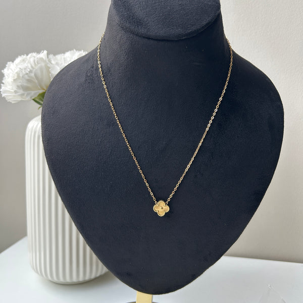 VINTAGE ALHAMBRAH NECKLACE - 18K GOLD-PLATED