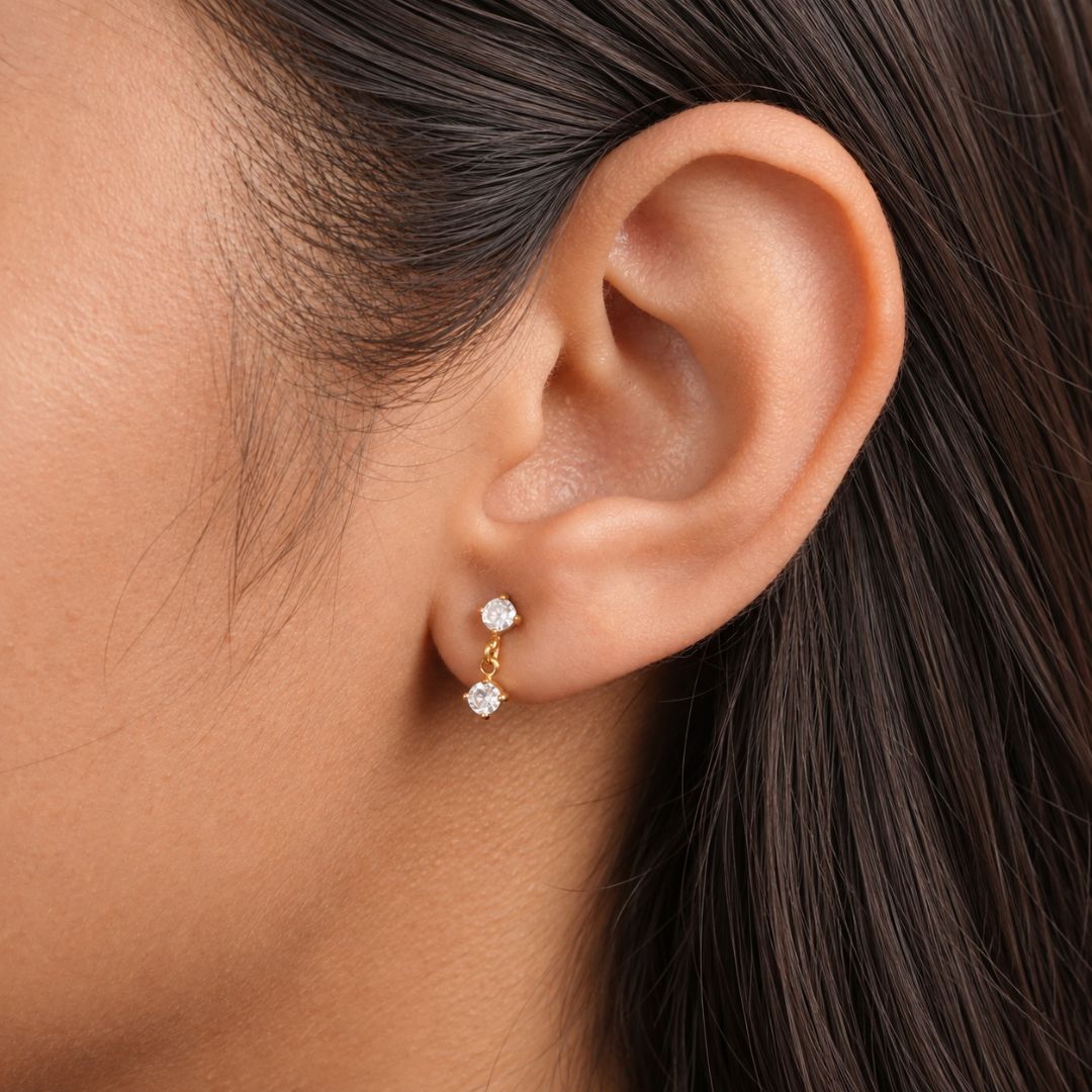 Dainty Crystal Drop Earrings