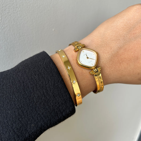 STACK IT UP BRACELET - 18K GOLD-PLATED