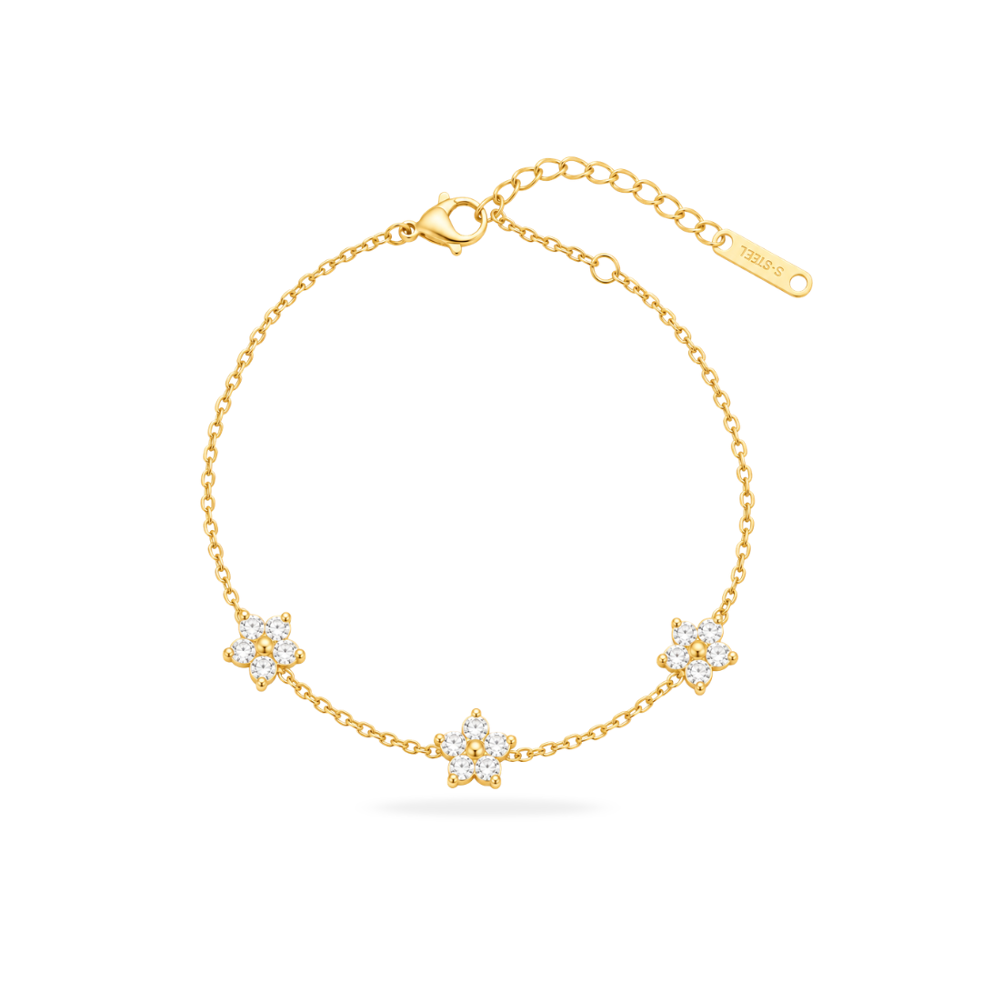Floral Crystal Bracelet