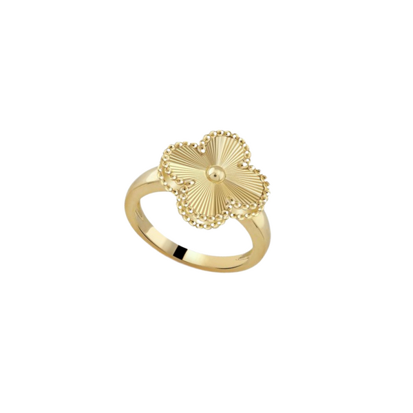 VINTAGE ALHAMBRAH RING - 18K GOLD-PLATED