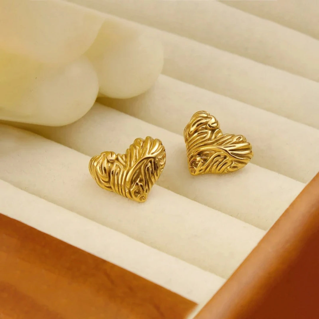 Woven Heart Earrings