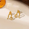 Abstract Heart Earrings