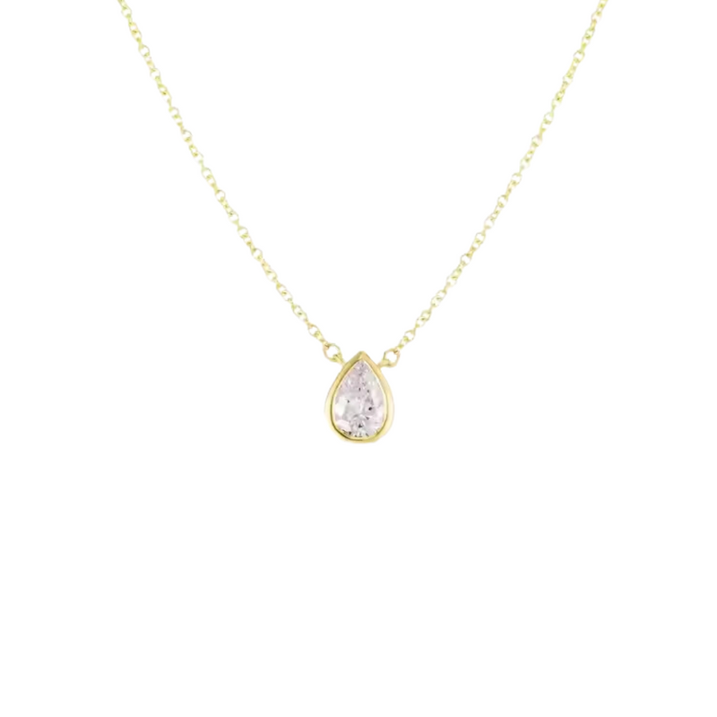 PEAR NECKLACE 2.0 - 18K GOLD-PLATED