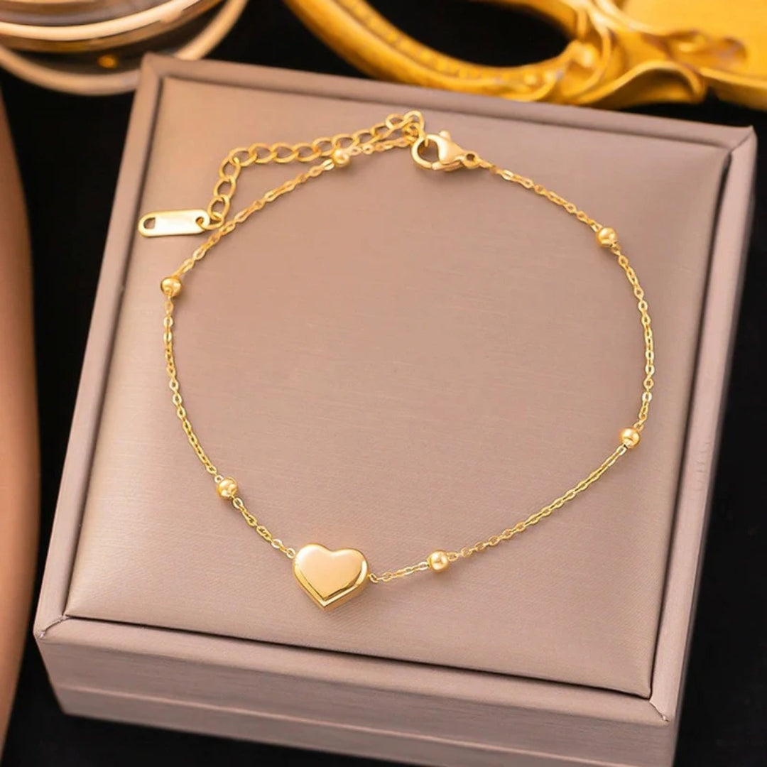 Beaded Heart Bracelet