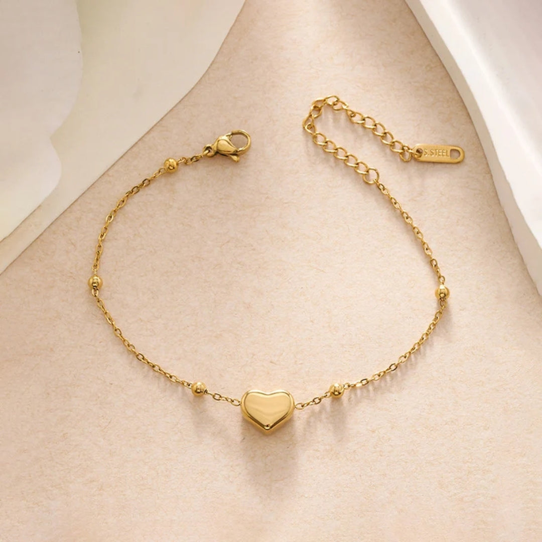 Beaded Heart Bracelet
