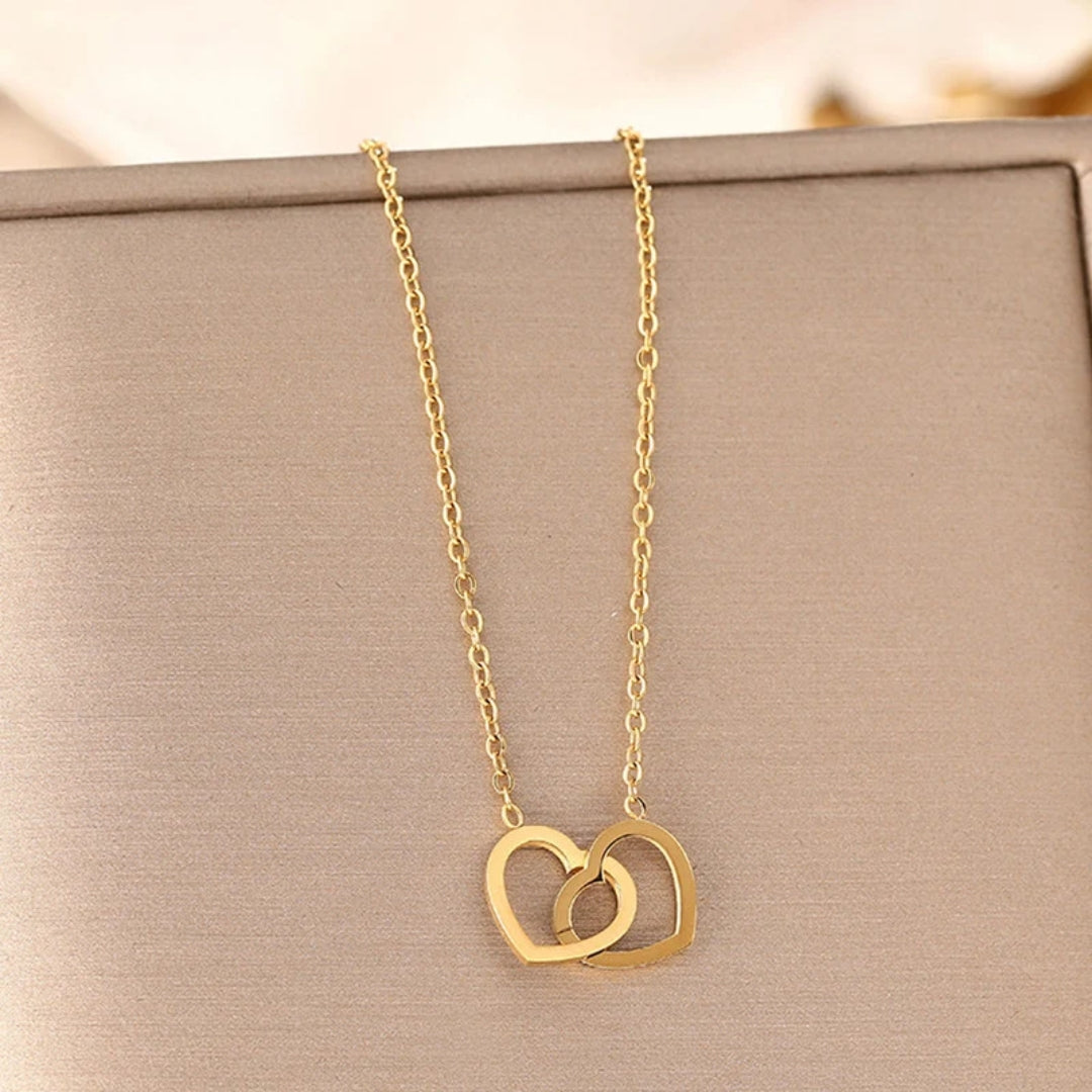 Interwoven Heart Necklace