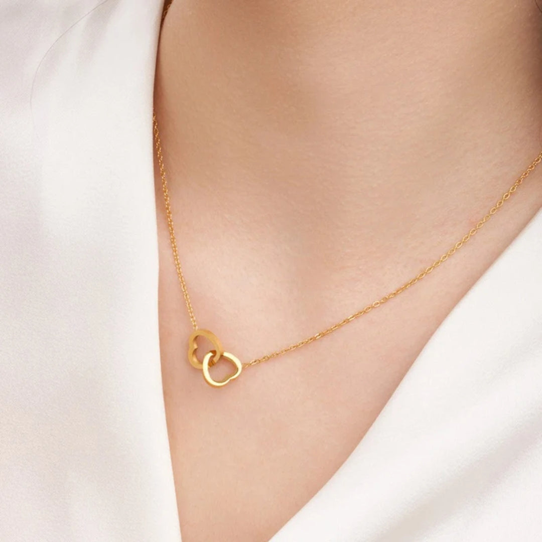 Interwoven Heart Necklace