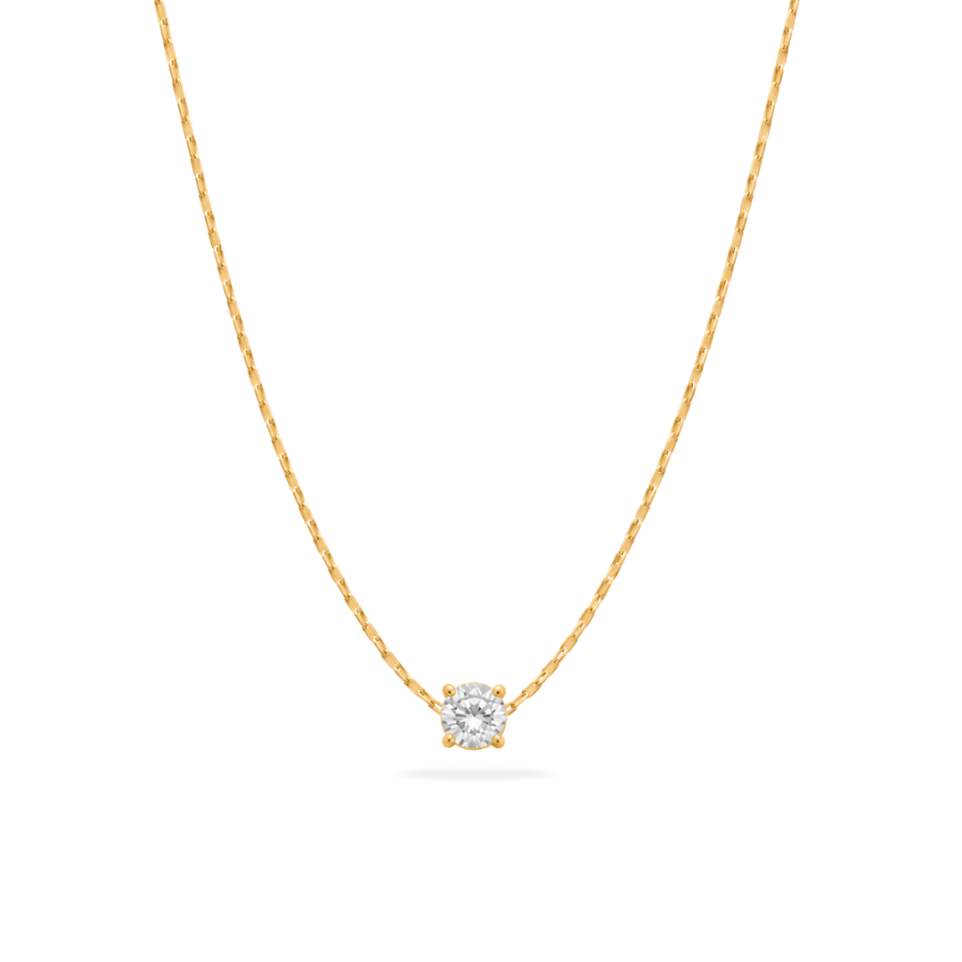 Dainty Solitaire Necklace