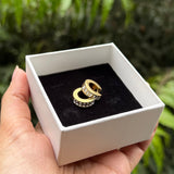 BAGUETTE HUGGIES - 18K GOLD PLATED
