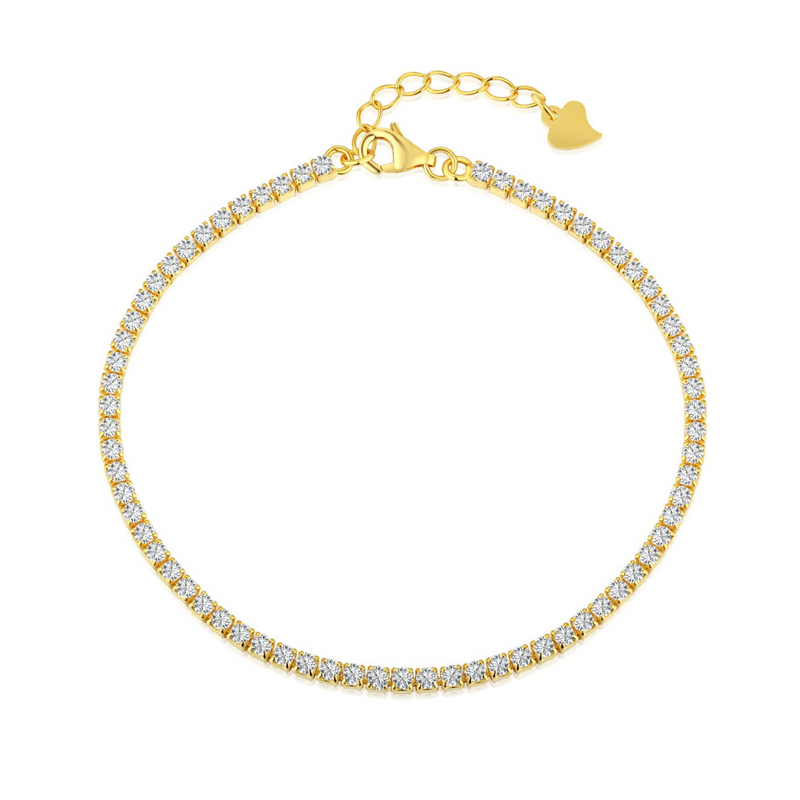 TENNIS BRACELET - 18K GOLD-PLATED