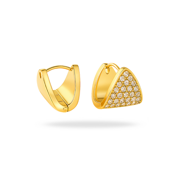 DUBAI BLING EARRINGS - 18K GOLD-PLATED
