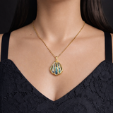OCEAN SHELL NECKLACE - 18K GOLD-PLATED