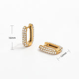 STUD AFFAIR EARRINGS - 18K GOLD-PLATED