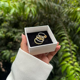 CARABINER RING SET - 18K GOLD-PLATED