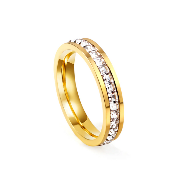 ETERNITY RING - 18K GOLD PLATED