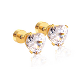 HEARTFELT STUDS - 18K GOLD-PLATED