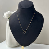 BLACK CLOVER NECKLACE - 18K GOLD-PLATED