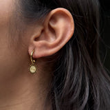 SUN & MOON EARRINGS - 18K GOLD-PLATED