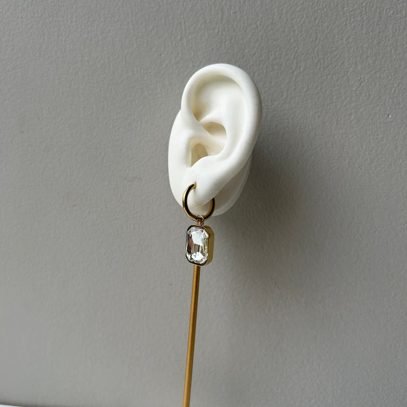 ROYAL BLANC DROP EARRINGS - 18K GOLD-PLATED