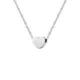 PARIS HEART NECKLACE - 18K WHITE/GOLD-PLATED