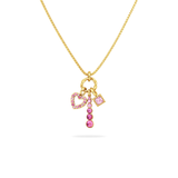 PINK MUSE NECKLACE - 18K GOLD-PLATED