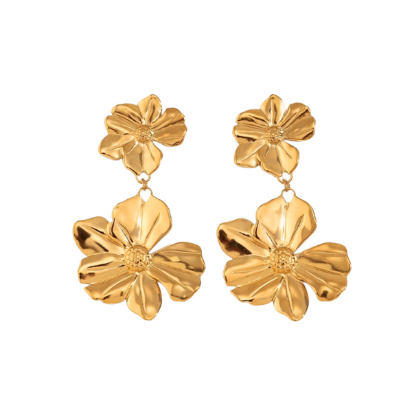 TROPICAL EARRINGS - 18K GOLD-PLATED