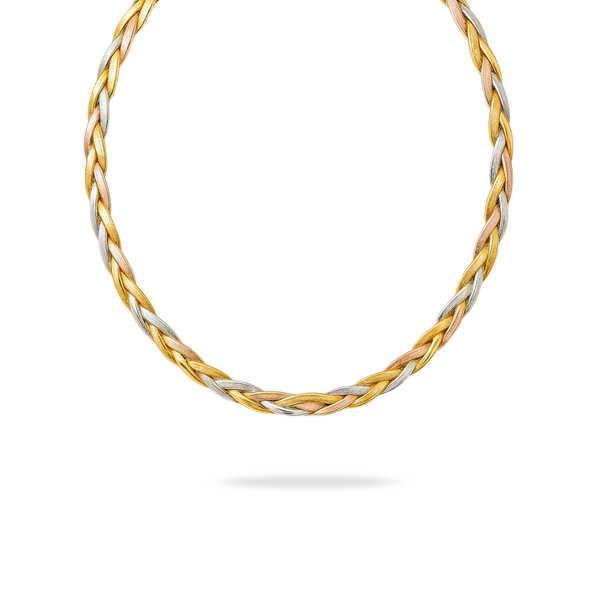 TRI METAL CHAIN - 18K GOLD-PLATED