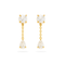 Solitaire Pear Drop Earrings