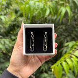 PIN EARRINGS - 18K GOLD-PLATED