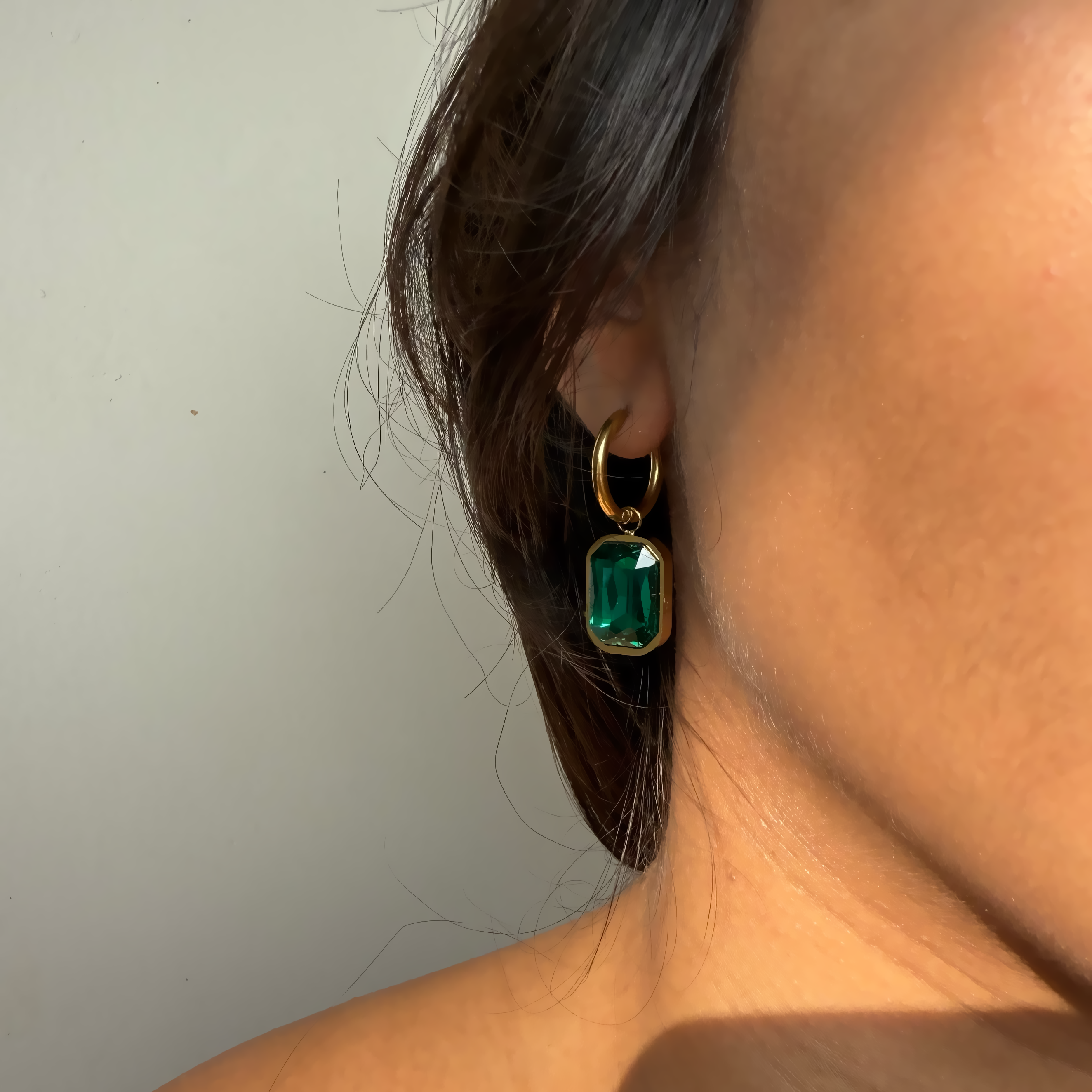 Royal Emerald Drop Earrings